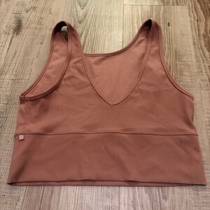 lululemon athletica ribbed sports bra - mauve